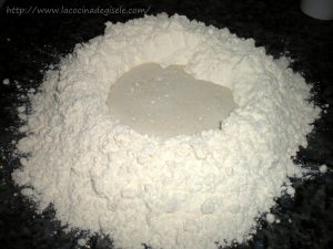 preparacion pan de jamon